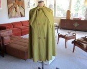 vintage 60s cape - tuxster pintuck cape with arrow detail