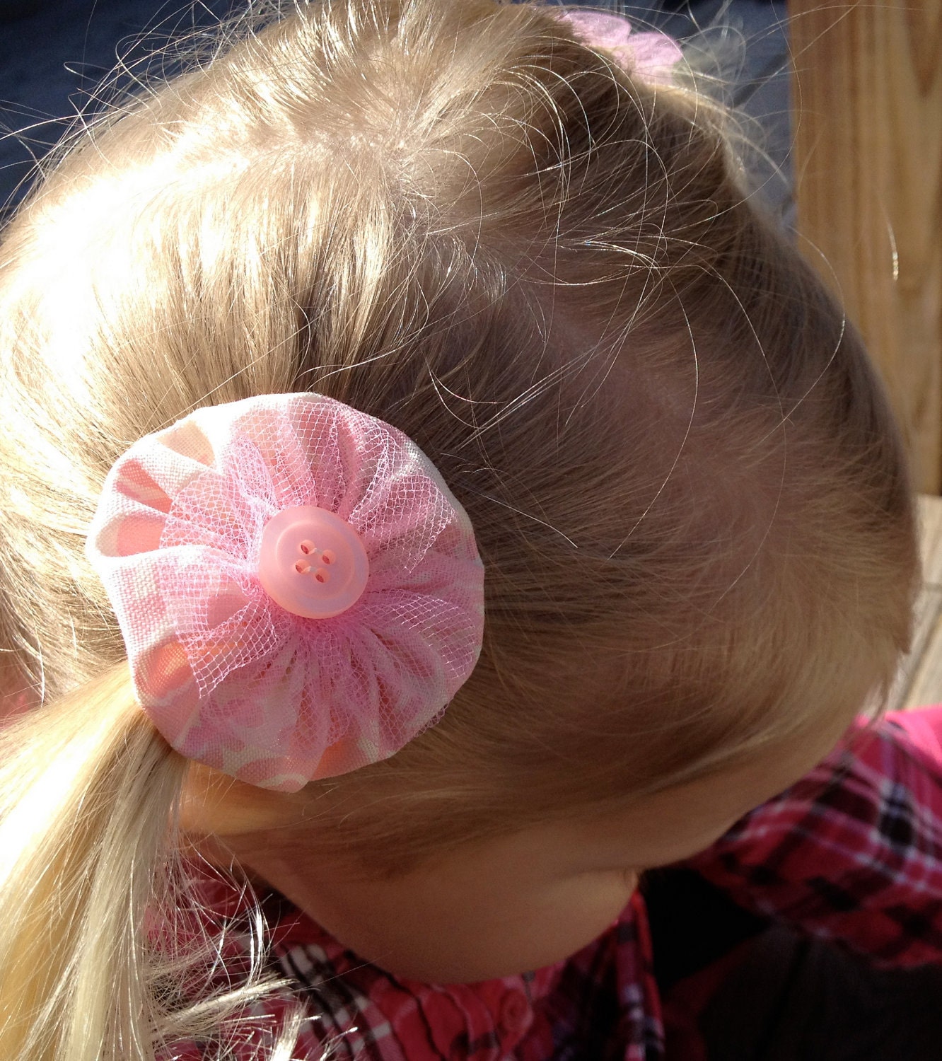 Cottage Pink Ponytail Holders