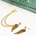 Gold Hearts and Wings Ear Cuff (Pair)