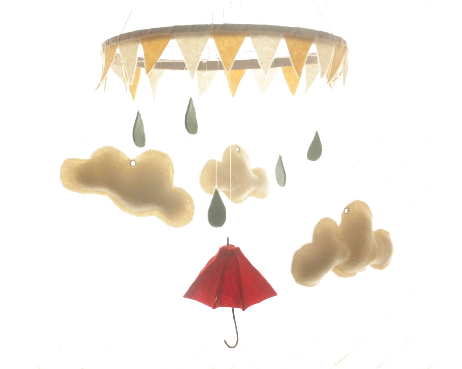 Nursery Mobile- Little Red Umbrella