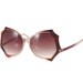 Vintage 1970's Purple OMBRE Butterfly Deco Oversized Sunglasses