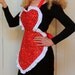 Womens Apron Vintage Queen of Hearts, Valentine Apron