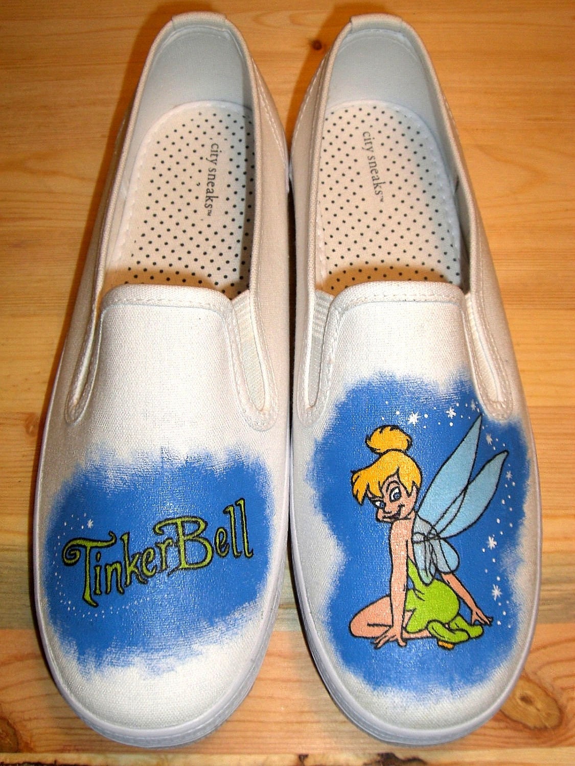 Handpainted TinkerBell Shoes (VANS)