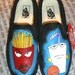 Handpainted Aqua Teen Hunger Force Shoes