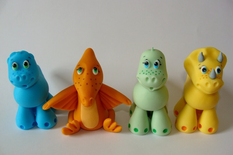 Pin Wwwetsycomlisting118782734edible Fondant Dinosaurs ...