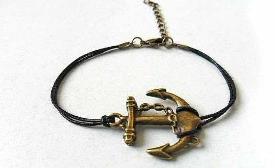 jewelry bangle women bracelet Bracelet-antique bronze anchor bracelet,anchor cuff SH-0144