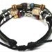 punk rock Bracelet women bracelet man bracelet Cuff real Leather and ropes ,wood beads ,hunger game antique anchor bracelet wrist SH-0411