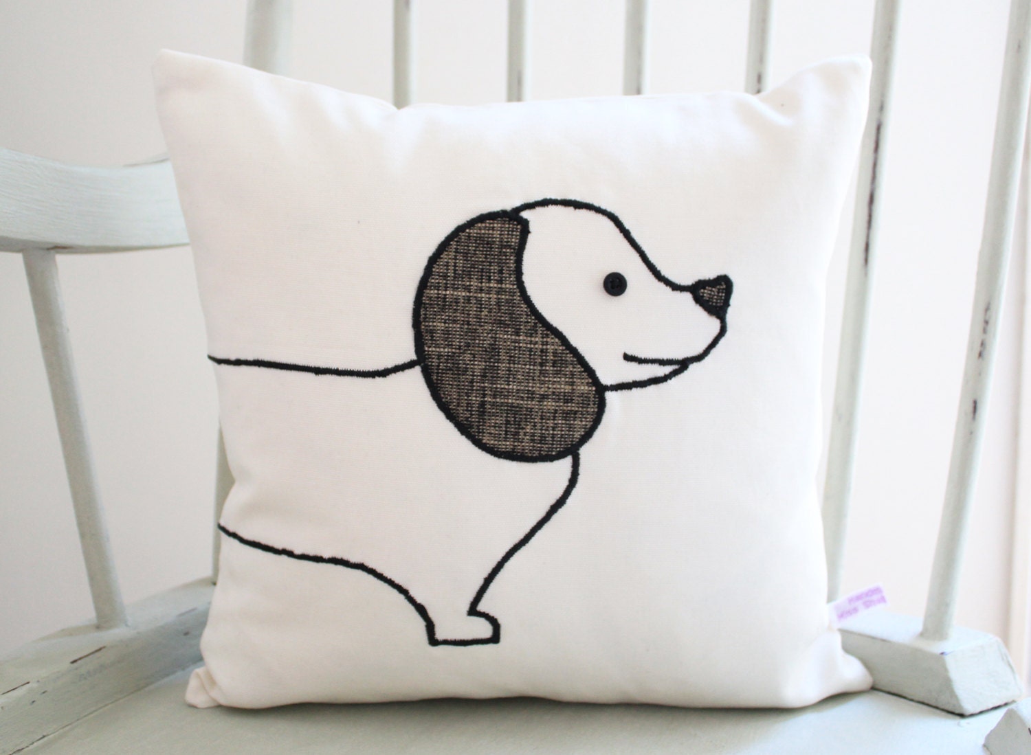 Sausage Dog Cushion Cover