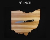 9"  Ohio State Shaped Cutting Board