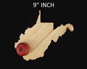 9" West Virginia State Shaped Cutting Board
