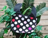 Baby girl bib set, polka dot