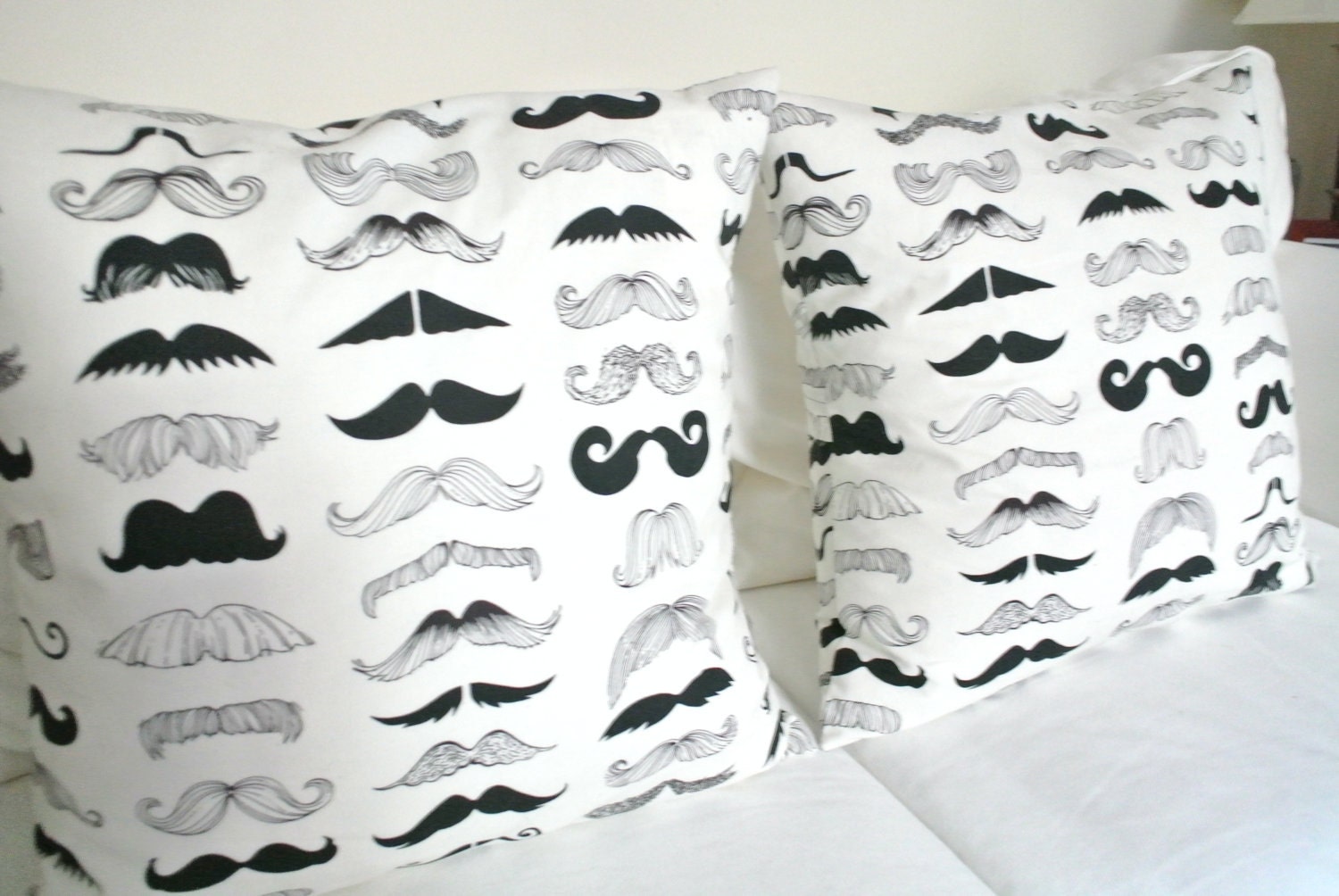 Who Doesn't Love a Mustache 18 X 18 Pillow Cover