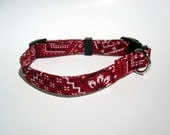 Red Bandana Dog Collar size Small