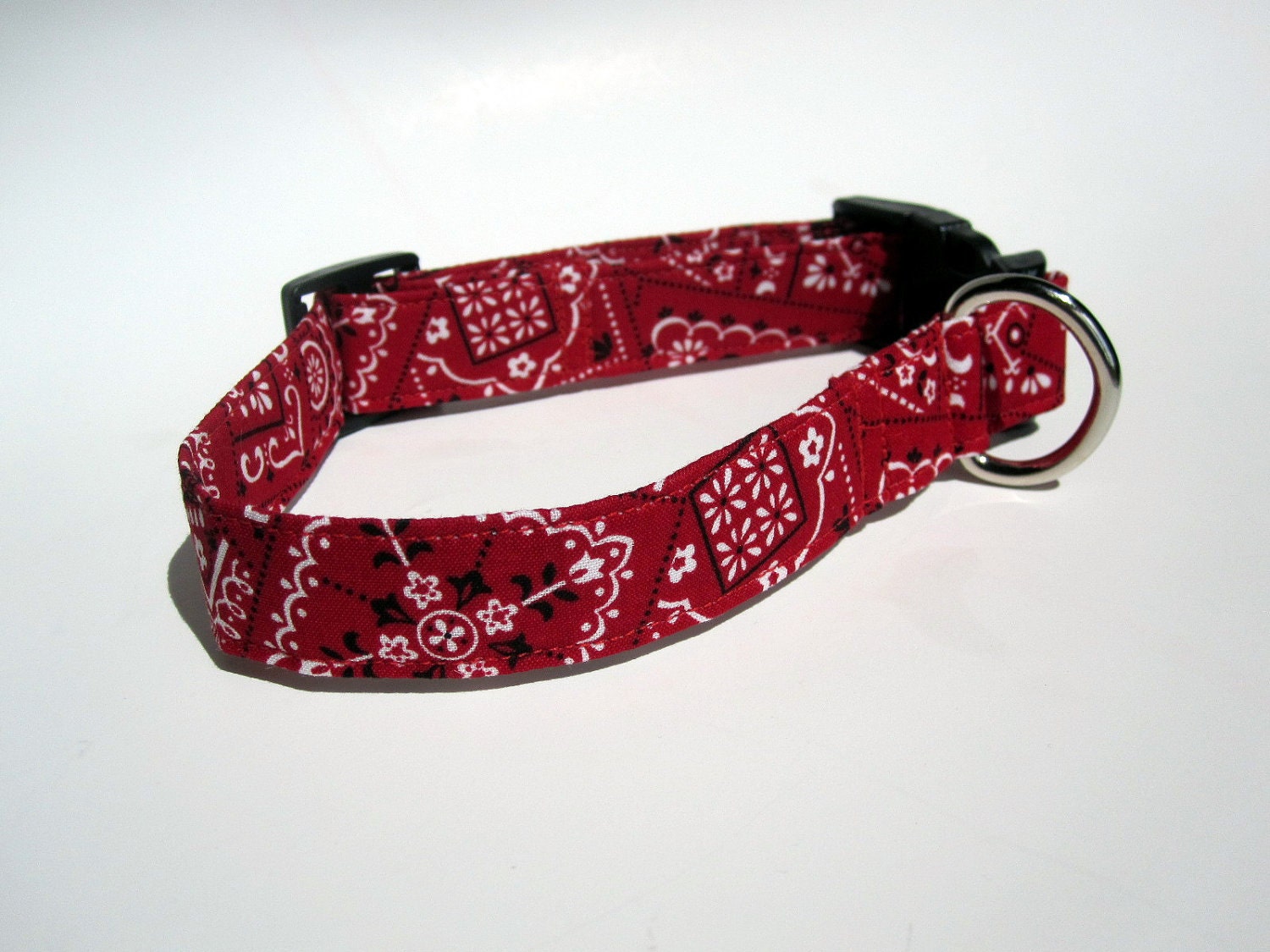 Red Bandana Dog Collar size Medium
