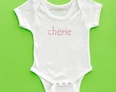 onesie cherie darling in French for girl