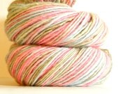 Hand Dyed Yarn - Baby Alpaca Merino and Silk, Cloud DK Yarn in Blossom - Preorder.