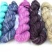 Hand Dyed Yarn - Superwash Merino, 10 Classic Sock Yarn Mini Skeins in Summer Rainbow - Last Set, In Stock.