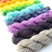 Hand Dyed Yarn - Superwash Merino, 10 Classic Sock Yarn Mini Skeins in Summer Rainbow - Last Set, In Stock.