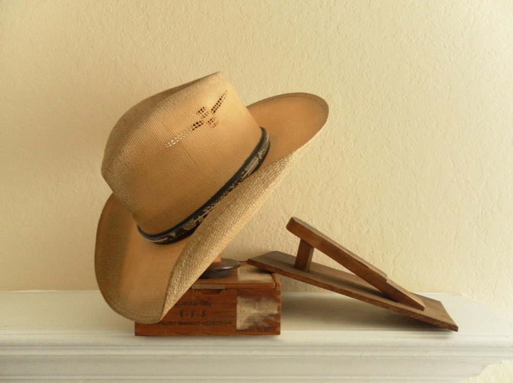 Charlie 1 Horse Western Straw Unisex Cowboy Hat Size 7 3/8