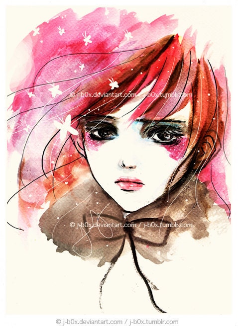 Butterflies Eat my Hair 2 - Print