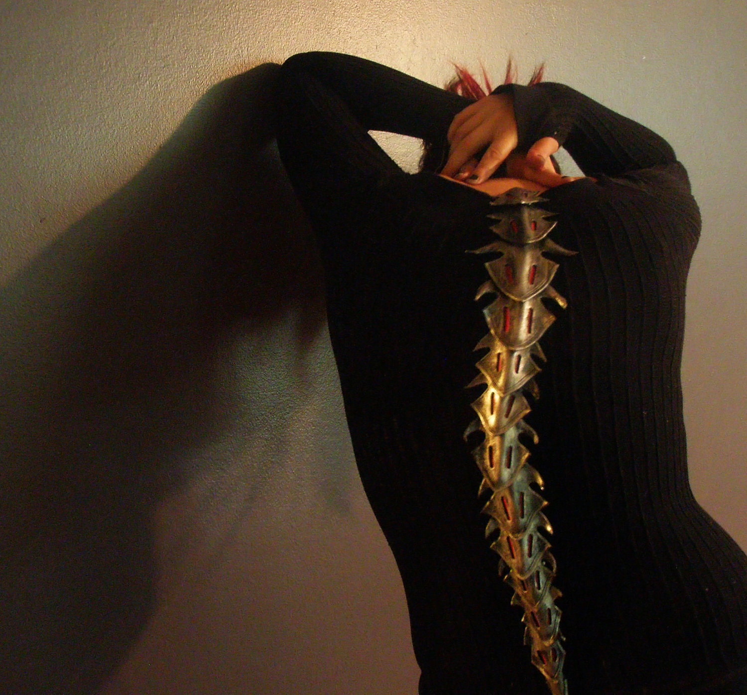 Cyborg Spine Armor -Brass Steampunk Option Available-