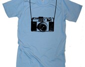 Mens Vintage Camera Funny T Shirt - American Apparel Tshirt - XS S M L XL and XXL (19 Color Options)