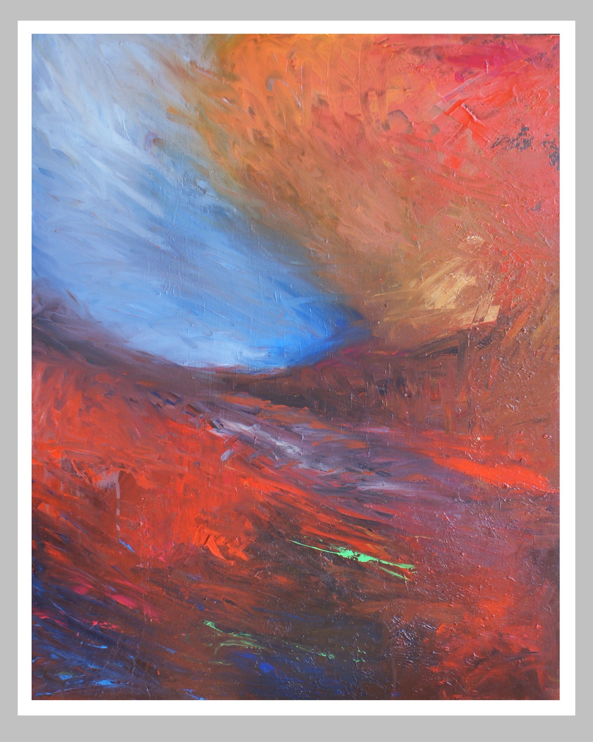 Memory Reflection, an Original Acrylic on Canvas Painting by Tim Brunt