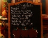 Apples Chalkboard Personalized Apple Home Decor Kitchen Wall Sign