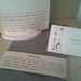 Printed Menu Napkin Ring for Wedding, Rehersal Dinner or Party