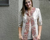 Linen Tunic with Cotton Trim