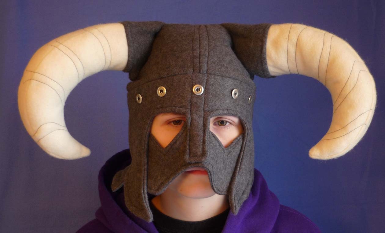 Skyrim inspired fleece hat - Syrim Iron Fleece Helm