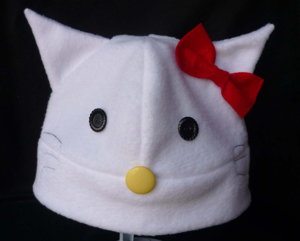 Inspired by Hello Kitty fleece hat