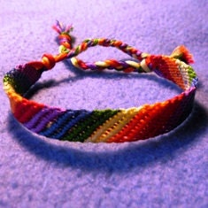 Gay Pride Rainbow Friendship Bracelet