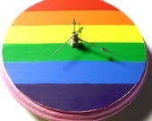 Gay Pride Rainbow Clock LGBT Gift