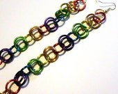 LGBT Gay Pride Rainbow Earrings Chainmalle Super Long
