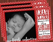 Birth Announcements- Photo Cards- Valentine's Day Baby Announcement JPEG Il_170x135