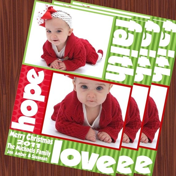 Christmas Cards- Photo Cards-Holiday Cards Printable JPEG Il_570xn