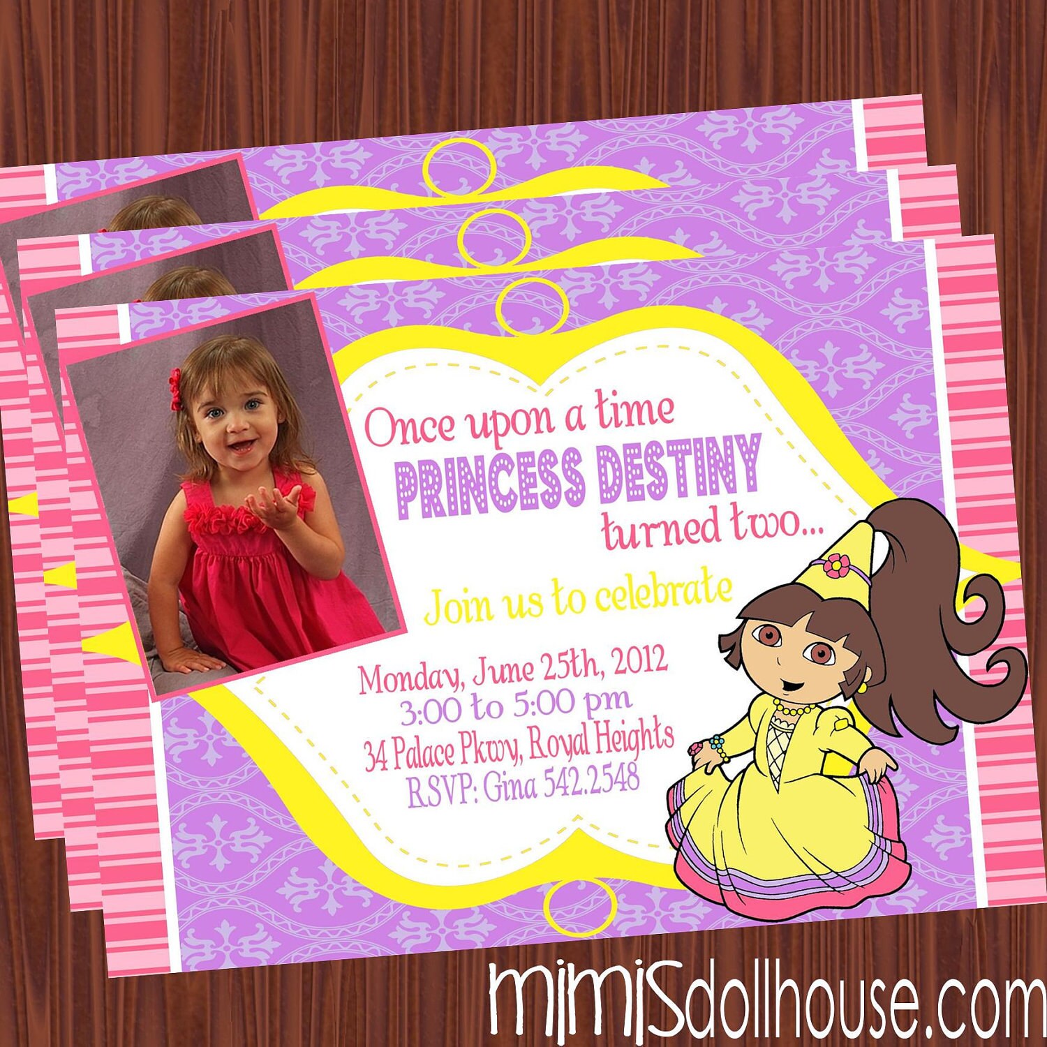 Dora Invitation Wording