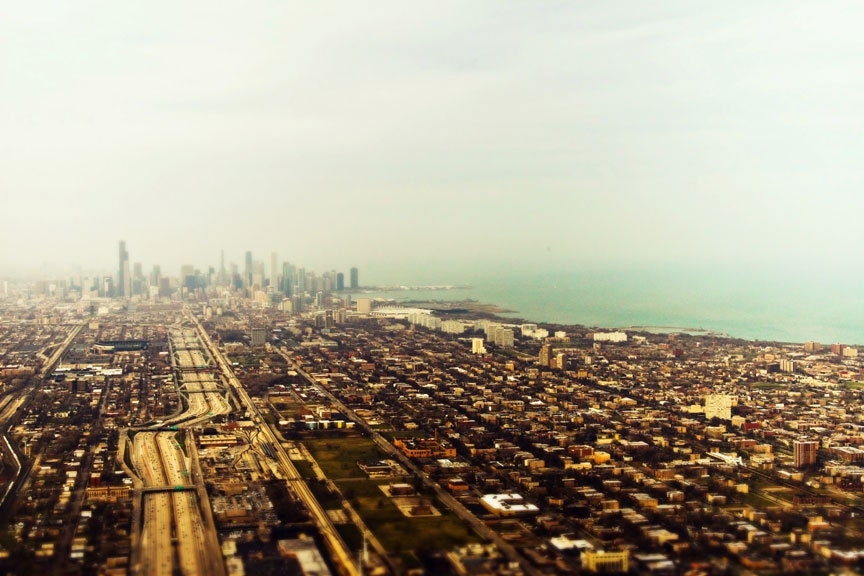 36"x54" photographic print of Chicago's 'south side'