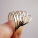 Hammered Stacking Rings - Sterling Silver - Set of three (3)