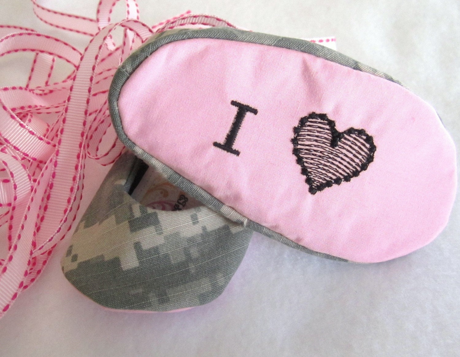 Pink I "Heart" My Daddy shoes in any Military Branch