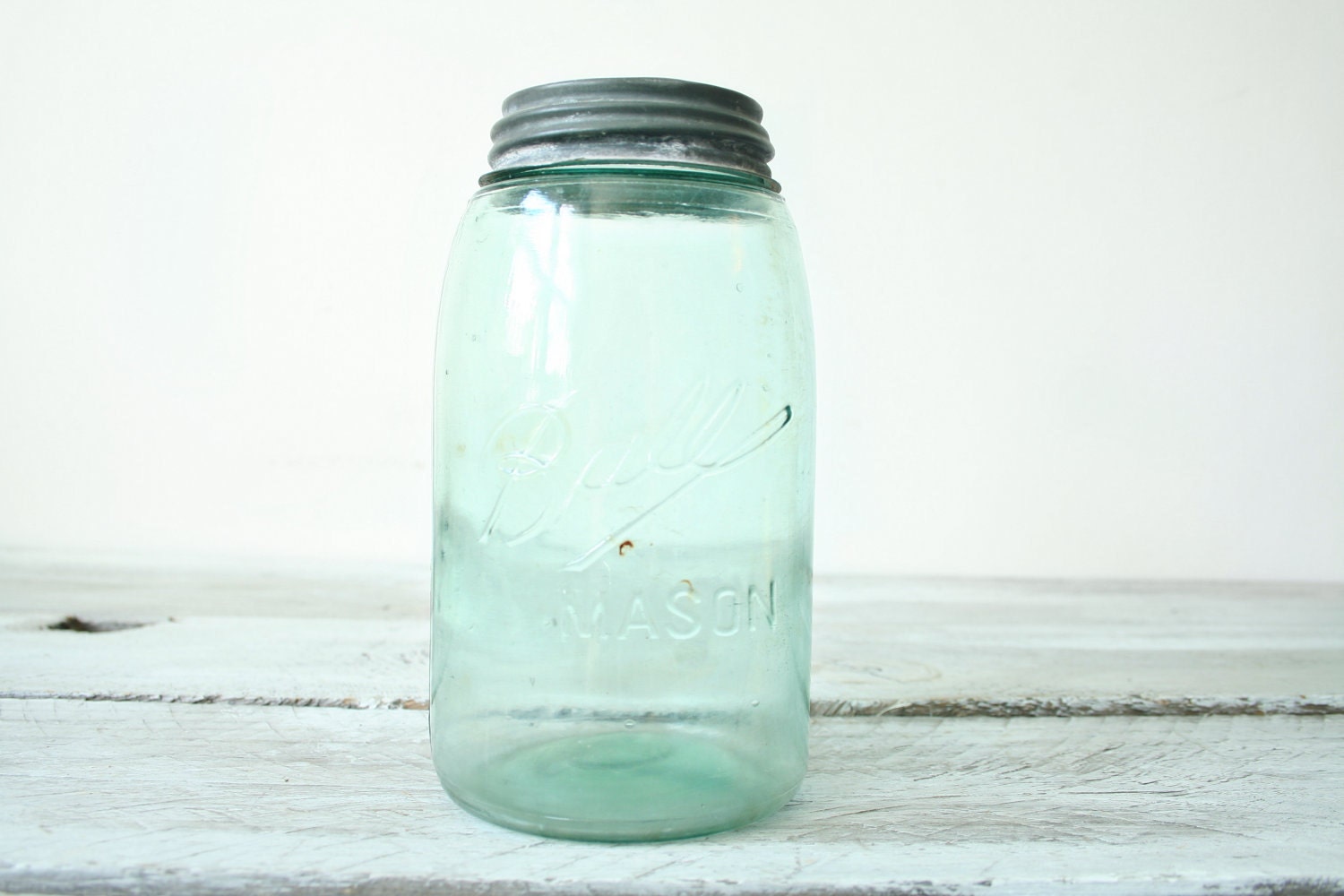 Antique Blue Mason Jar