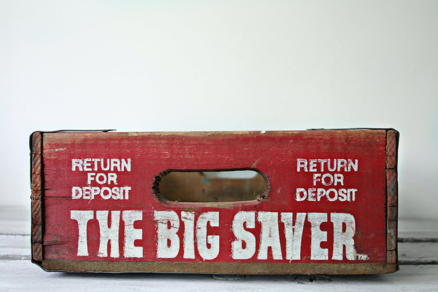 Vintage Wooden Crate, The Big Saver Royal Crown Cola Co.