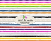 Digital Borders Clip Art Set - Includes 3 Sets of Borders in 10 Colors Each  -  Borders can be layered for cute effects - instant download