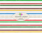 Christmas Borders - Digital Borders / Dividers Clip Art Set - Instant Download - Includes 3 Sets of Borders in 10 Colors Each