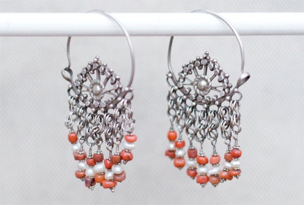 NINA LAYAWAY PAYMENT - Turkmen anitque silver hoop earrings