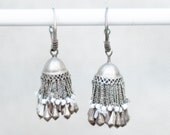 Turkmen anitque silver jingle earrings