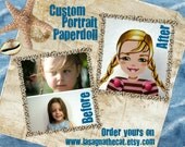 Gift idea: Custom portrait child moveable paperdoll