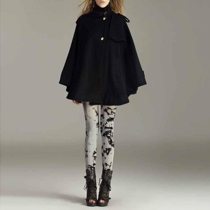 coat/ cape/cashmere coat / black coat/ cape SALE FM075