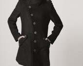 winter coat black coat cashmere coat wool coat winter jacket militory outerwear tailored long coat long sleeves pocket custom women FM018